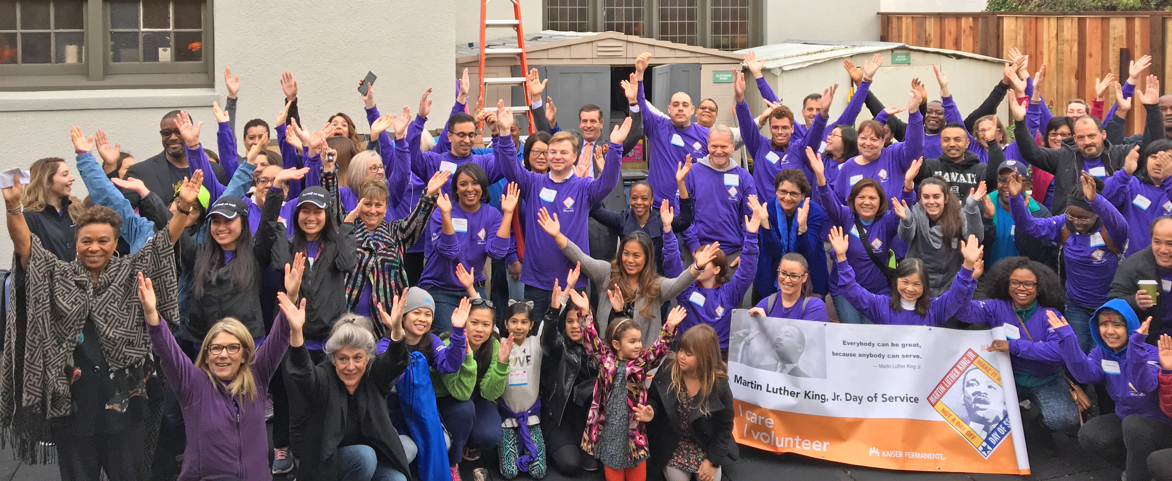 Volunteers at Martin Luther King, Jr. Day of Service