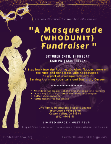 Masquerade ”WHODUNIT” Fundraiser