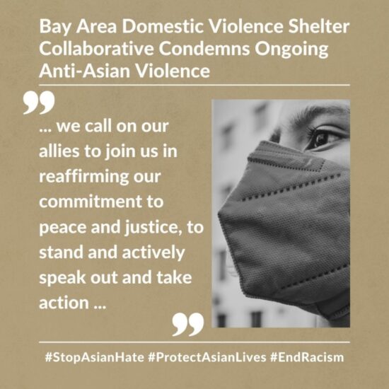 DV Shelter Collaborative Statement Condemning Anti-Asian Violence